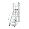 Industrial Powder Coated Metal Heavy Loading Safety Mobile Platform Ladder