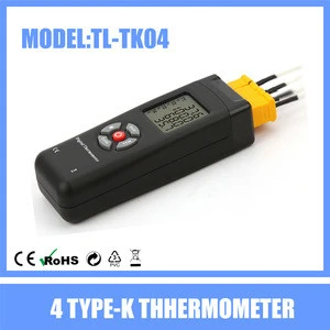Industrial Usage 4 channels k type thermocouple thermometer