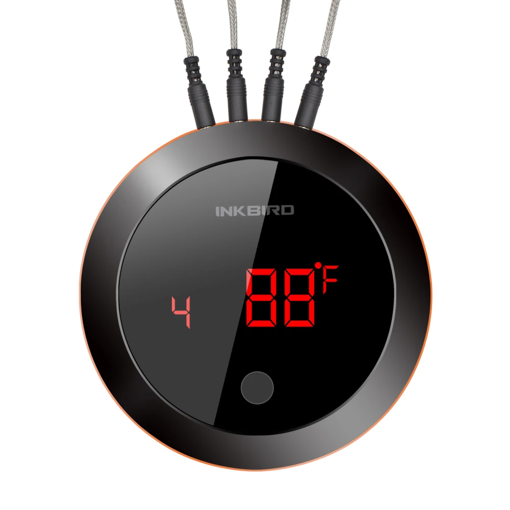 Inkbird Wireless Digital Grill BBQ Food Rechargeable Thermometer IBT-4XR