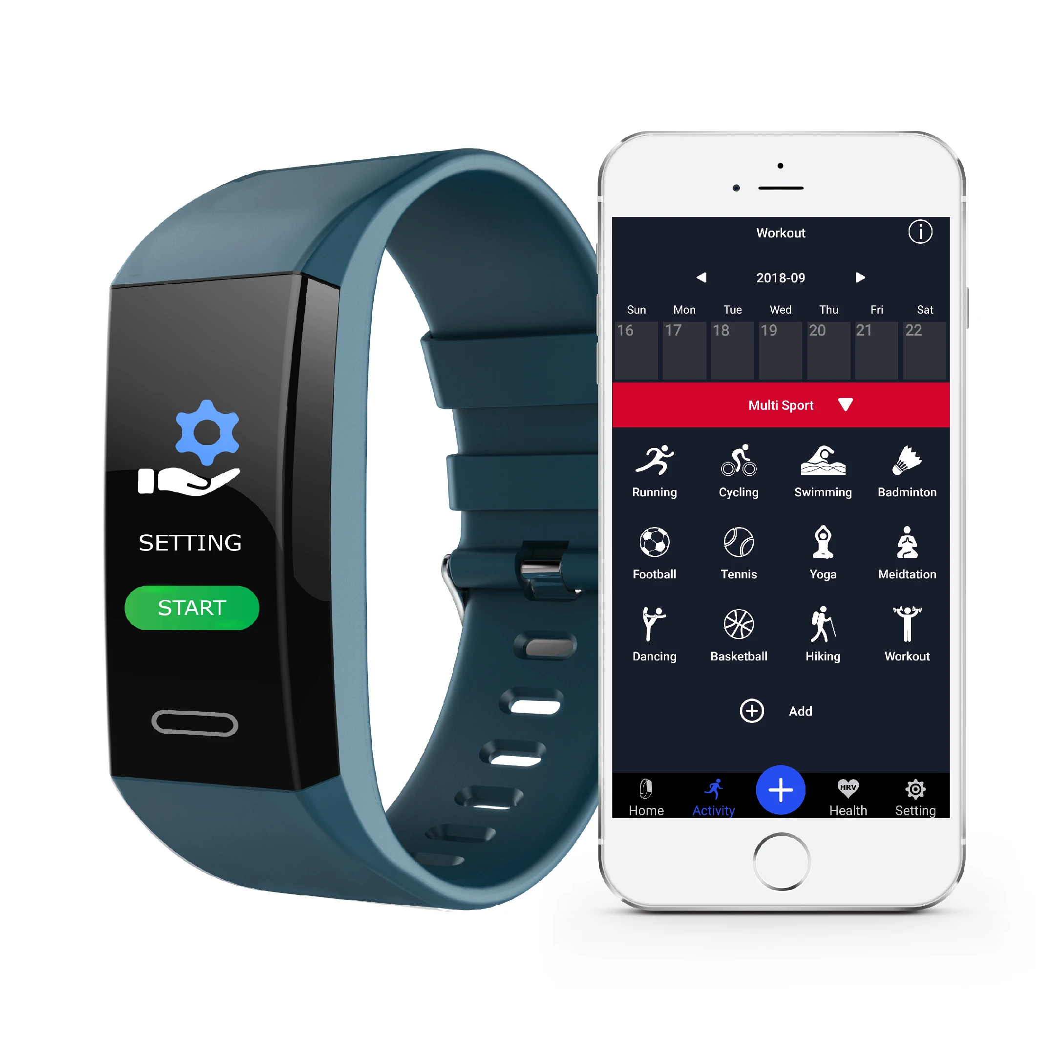 J-Style 1755 GPS / Heart Rate / Blood Pressure Smart Bracelet Watch