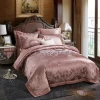 Jacquard Design All Season Down Alternative luxury silk comforter sets bedding set