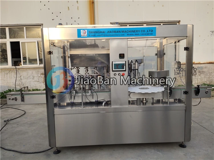 JB-JG4 Automatic glycerin bottling machine petroleum jelly jars filling capping labeling machine with good price