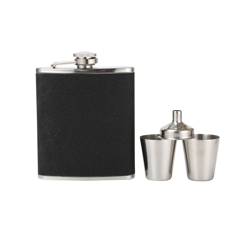 JH009 Portable Hip hopper Flask Gift Set Stainless Steel Alcohol Drinking Hip Flask set
