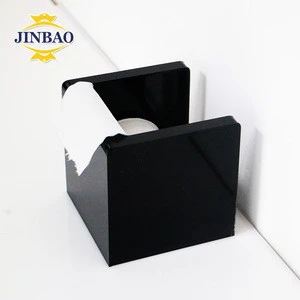 JINBAO Transparent rectangular clear Tissue Box Cover Holder for car