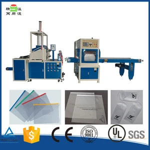 Jing Yi Brand, Automatic high frequency welding PVC zipper lock bag making machine