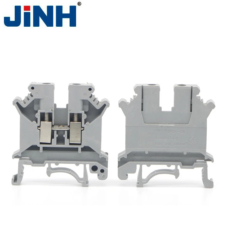 JINH  Electric Wire Copper Connector With CE Rohs 6mm UK-5N Pitch Terminal Block