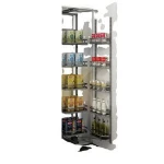 kitchen baskets for modular kitchen Soft-stop half tandem pantry unit basket organizer drawer kitchen storage solution