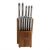 Import kitchen knives accessories 12 pcs color knife set kitchen stainless steel with wood block from China