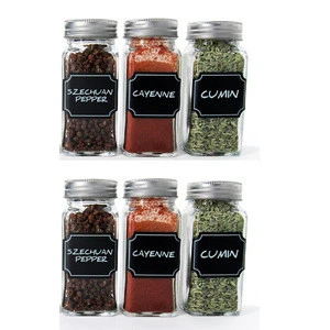 kitchen salt and pepper packaging 6oz spice packaging containers 6 spice jar set