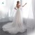Import korea style off shoulder appliqued full length wedding dress 2018 bridal gowns from China