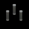 Laboratory testing plastic transparent tank one-time free test tube flat bottom lid test tube PS