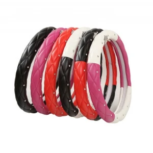 Lady Steering wheel cover and ladies car steering wheel cover and ladies Leather steering wheel cover with all car logo