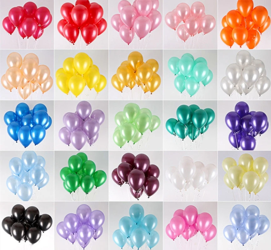 latex 10inch 2.2g Pearl Latex Balloons Pearlized Rubber Balloons New Colors