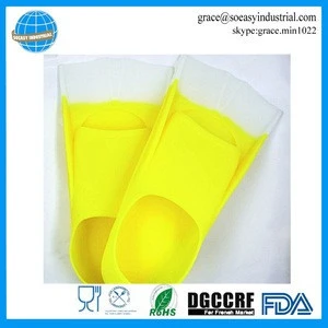 learning swim fins short training swimming pool beach silicone flippers