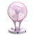 Import LED Lighting Mini Fan Portable Home Office Cooling Table Fan With 2200mA Battery Charging from China