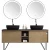 Import Led Vanity round Mirror bathroom vanity cabinets in pakistan with lights from China