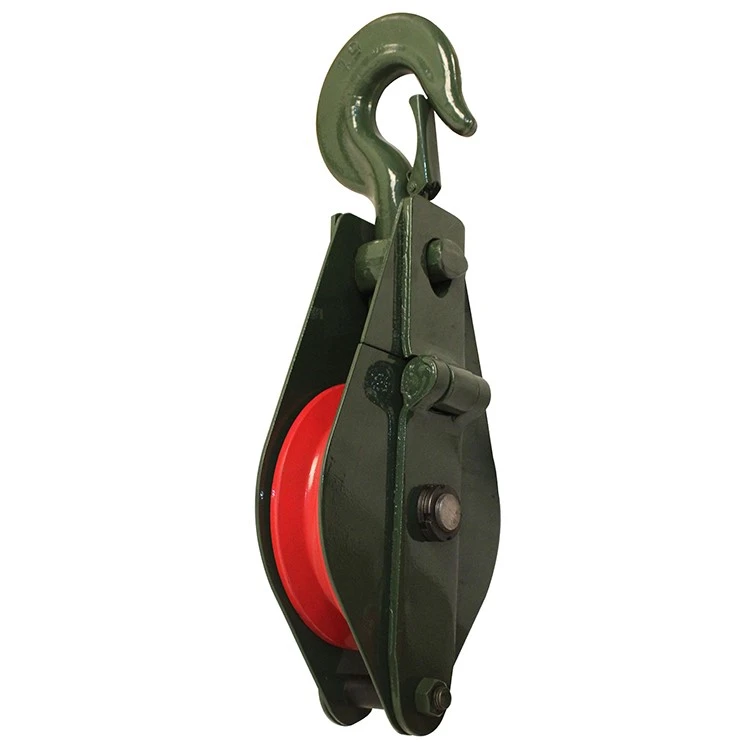 lifting tools triple pulley block with hook or ring