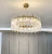 Import Light luxury post-modern chandeliers k9 crystal pendant light round hanging lights from China