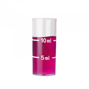 liquid measuring transparent 10ml plastic glass beaker cup/Laboratory Measuring cup/