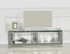 living room stainless steel chromed glass top TV stand furniture cabinets