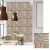 Import living room wall sticker 3D brick panel self adhesive pvc stone colors waterproof art mural home decor from China