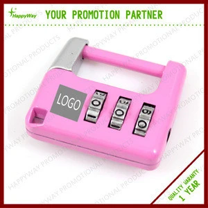 Lovely 3 Digit Compact Bag Lock, MOQ 1000 PCS 0907005 One Year Quality Warranty