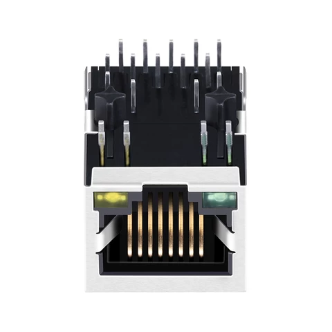 LPJG0926HENL Tab Down 1000 Base-T 1 Port 10p8c PoE+ RJ45 Jack Ethernet Connector RJ45 With Magnetics