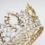 Import LRTOU Wholesale Women New Fashion Wedding Baroque Headwrap Hair Accessories Delicate Shining Gold Crown Rhinestones Headband from China