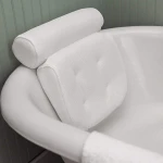 Luxury 3D Mesh Spa Bathtub pillow for Neck, Head, Shoulder and Back Support, fit any bathtub
