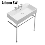 Luxury Classic Square Basin Victorian Style Medium Traditional Antique Wash Basin Bathroom Sink