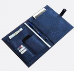 Luxury customized leather document portfolio file folder gift conference portfolio folder