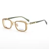 luxury Excellent quality 2024 Titanium men eyewear titanium Retro Round frame Glasses frame with myopia lens