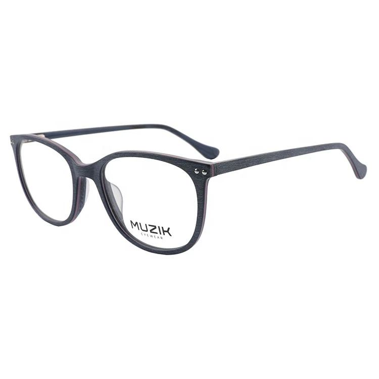 M3931 New design custom fashion popular brand wood grain acetate optical glasses frame