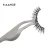 Import MAANGE high quality custom makeup tool stainless steel 2022 design in stock eyelash tweezers from China