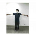 Made in Japanese other apparel long sleeve plastic non woven gown
