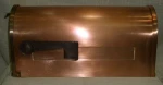 Mailbox With Two Brass Line And Flag