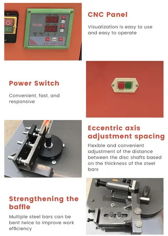 Buy Manual Control 220v Single Phase Wrought Steel Bar Bender Spiral ...