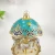 Import manufacturer pewter  music box  musical jewellery boxes light Blue carousel music box from China