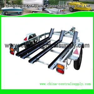 Manufacturer Supply 3.8m 3 rails motorcycle Trailer CT0302A