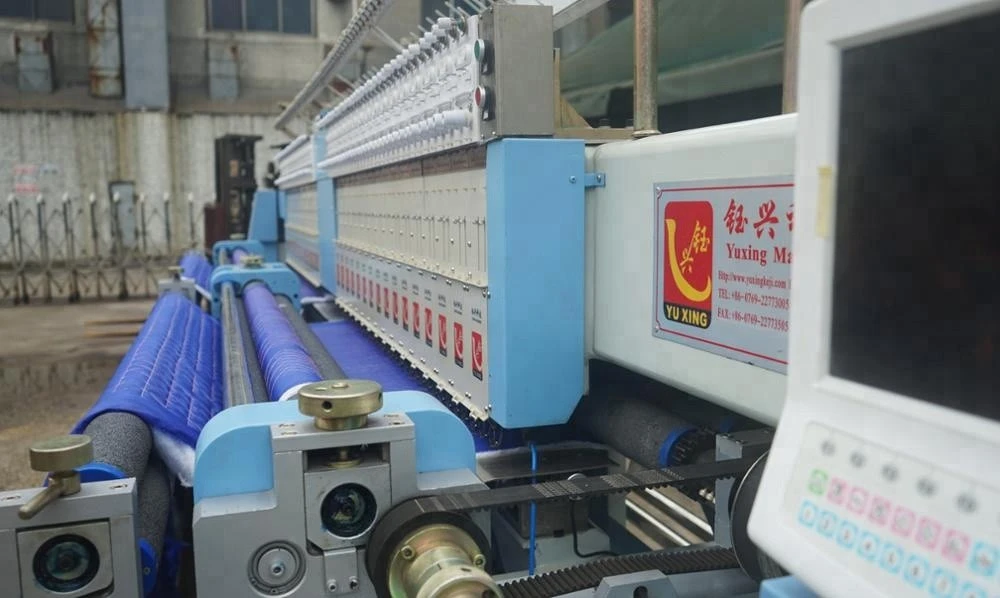 Manufacturer Yuxing 33 heads control lock stitch quilting embroidery machines for sale