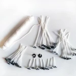 Material Cotton Roll Large 18mm 10cm Natural Cotton Candle Wick//