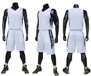 Men Professional Basketball Jersey Sets Kits Breathable OEM Customized Logo Basketball Uniforms