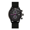 Mens Fashion Minimalist Quartz Watches Wrist Ultra Thin Casual Slim Mesh Steel Waterproof Men Watch