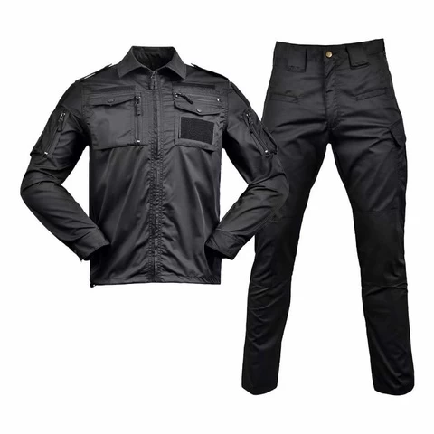 Mens Military Jacket Tactical Suit Black Military Uniform Muti-colours Army Suit for America