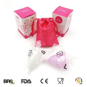 Menstrual Cups 100% FDA Medical Reusable Medical Silicone Soft Menstrual Period Cup