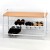 Import Metal 2-Tier Shoe Rack with Clothes Hanger and 8 Hooks from Taiwan