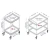 Import metal furniture stainless steel hospital medical trolley from China