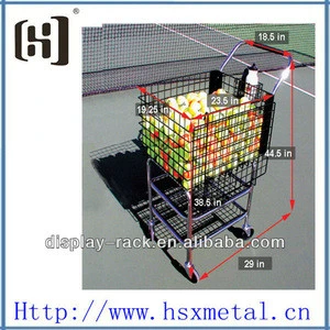 metal Square Tennis ball cart used in outdoor sport play grounds HSX- 1242