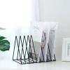 mini table tabletop desk wrought iron metal wire gold book counter display stand shelf holder