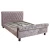 Import Mirrored Sofa Wooden Furniture Designs Queen Size Crushed Velvet Crystal Beds For Hotel Bed Room from China